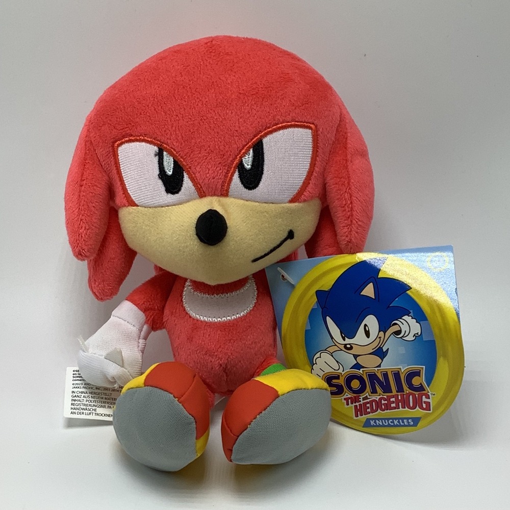 Sonic The Hedgehog KNUCKLES 7 inch Plush Jakks Pacific